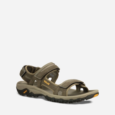 Teva Hudson - Men's Teva Hiking Sandals - Khaki | India (AOLQ72658)